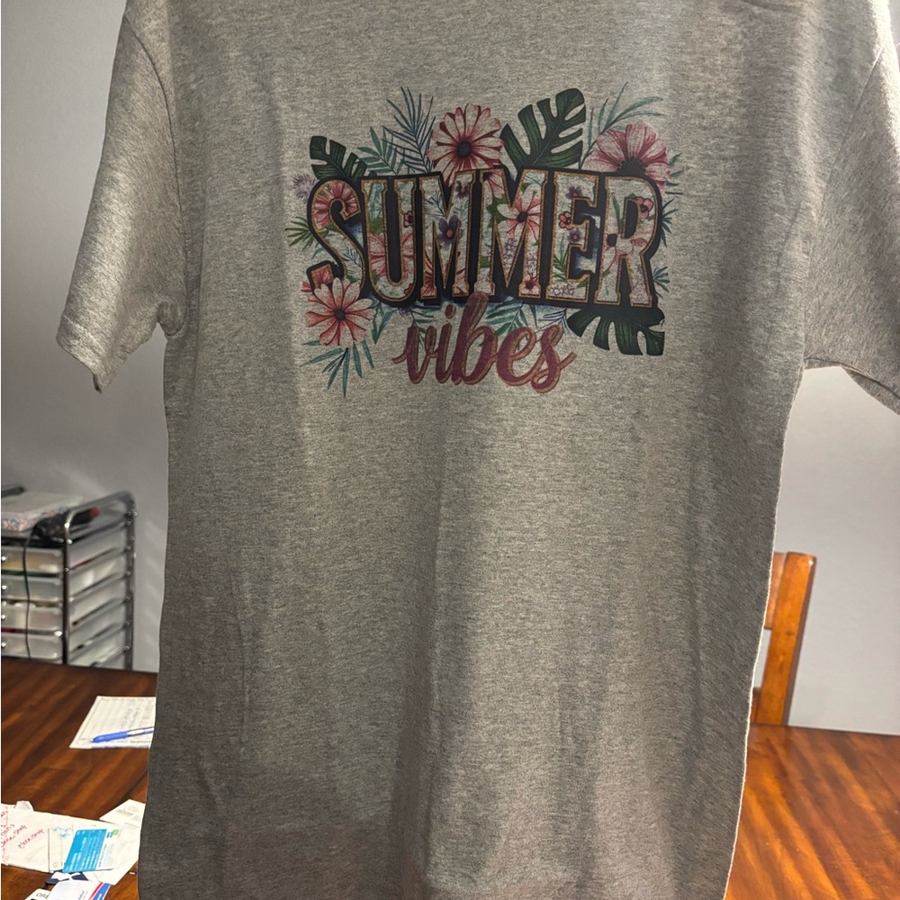 Gray Summer Vibes T-Shirt